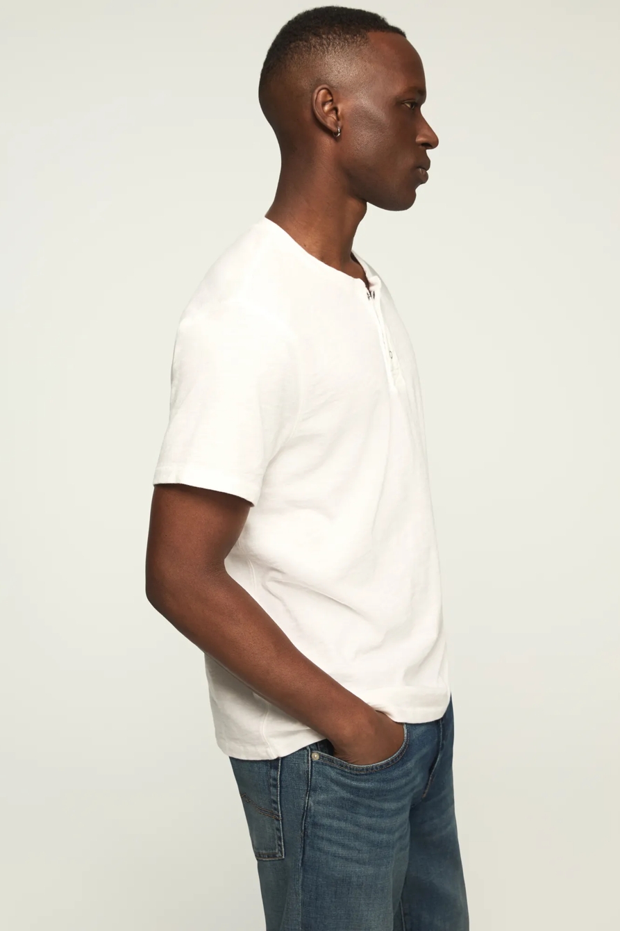 WEEKEND JERSEY HENLEY — BRIGHT WHITE — image 4