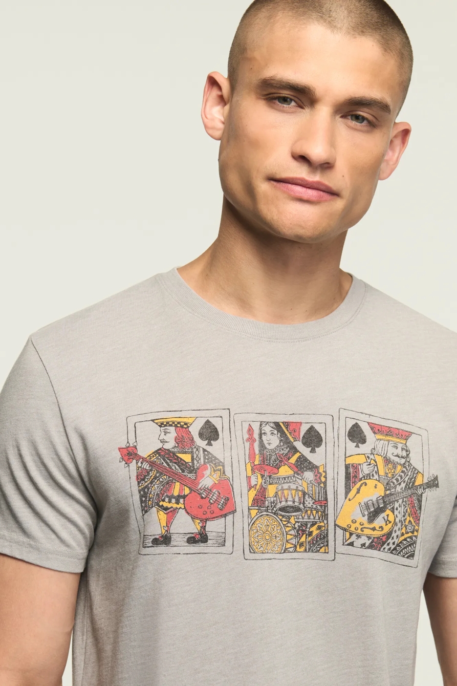 PLAYING CARDS TEE — WILD DOVE — image 1