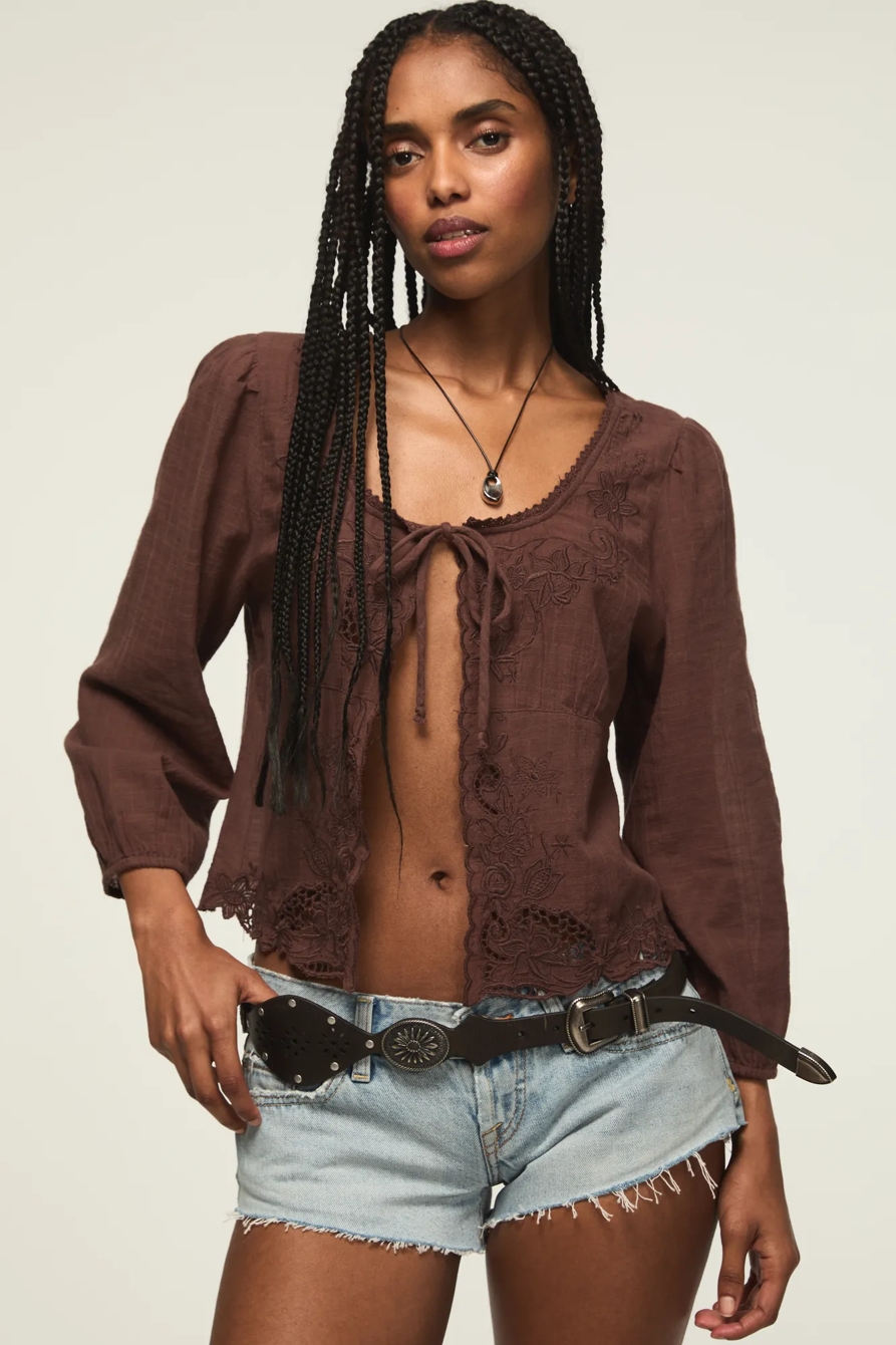 WESTERN CONCHO & STUDDED BELT — BLACK — image 6
