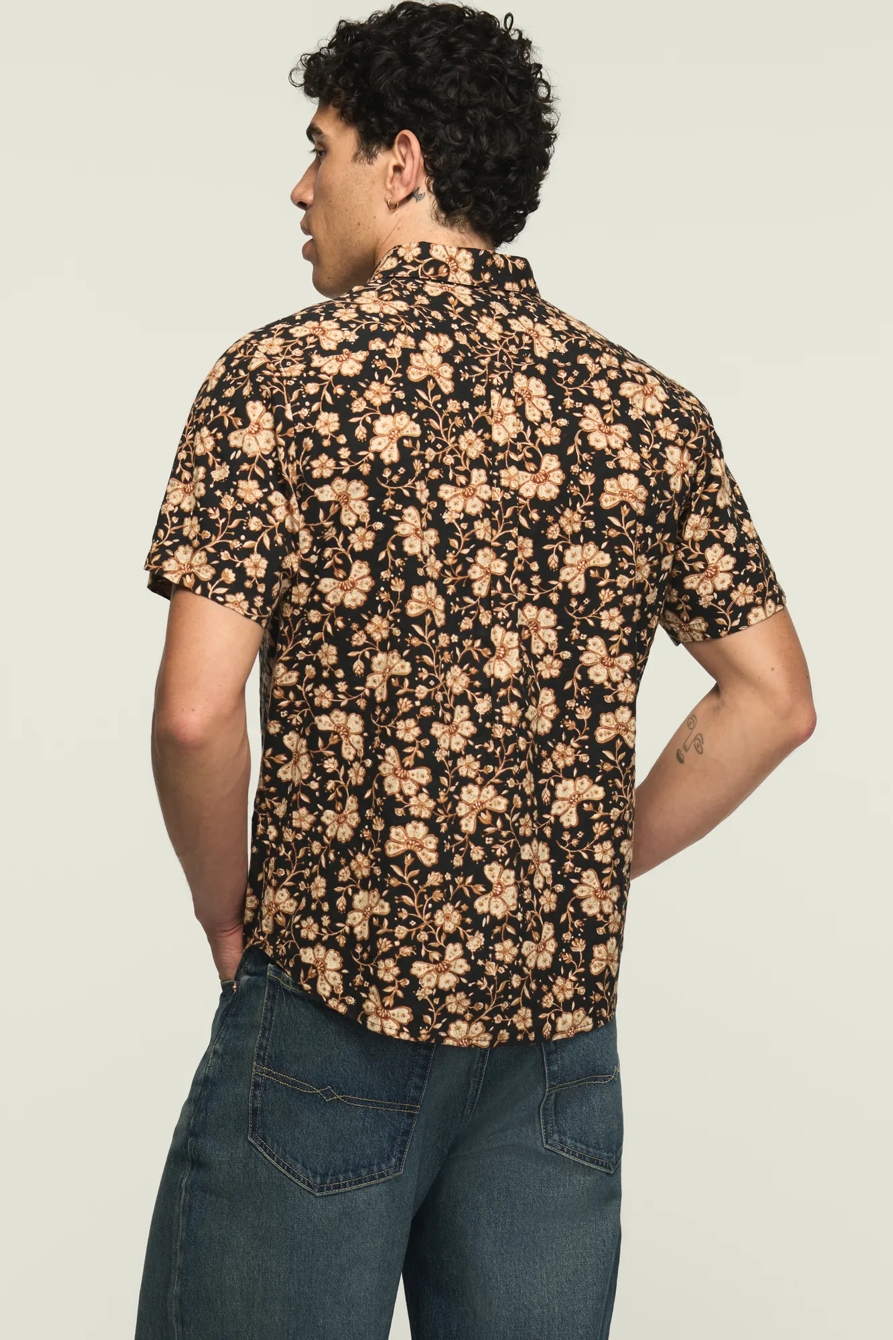SHORT SLEEVE SAN GABRIEL PRINTED SHIRT — BLACK PRINT — image 3