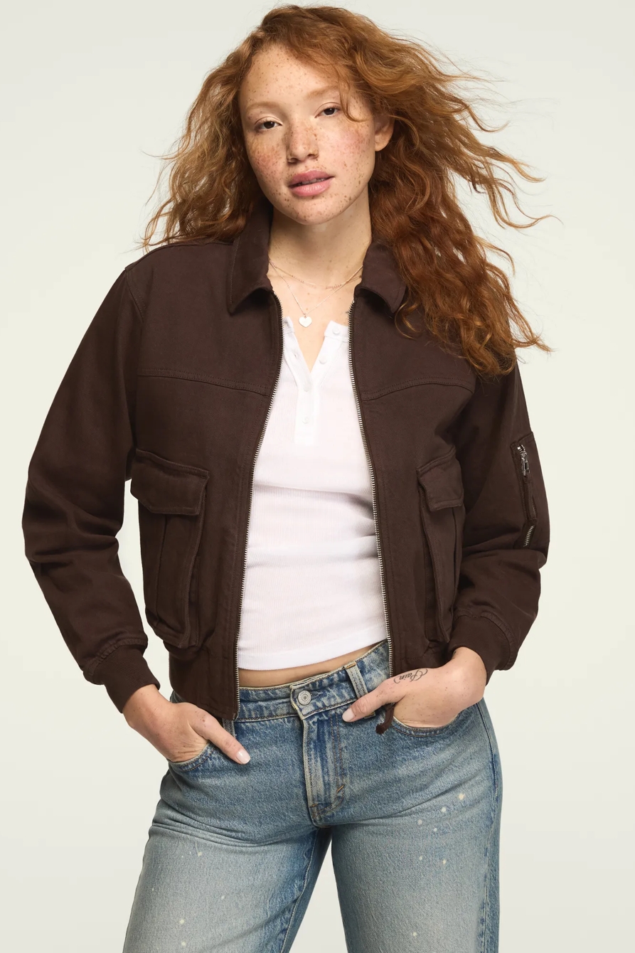 LUCKY LEGEND BOMBER JACKET — CHOCOLATE FACTORY WASH — image 5