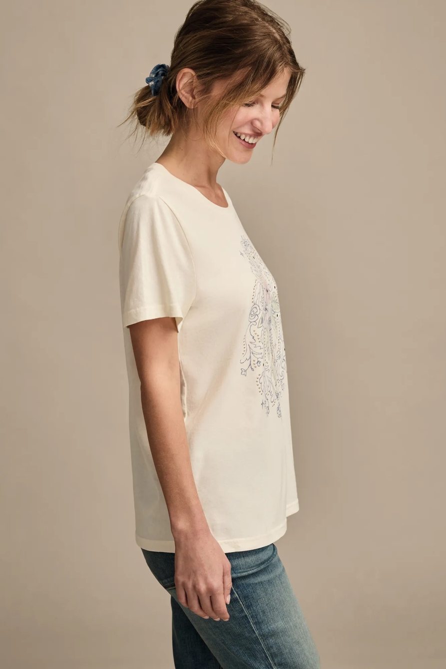 FLORAL VASE CLASSIC CREW — CANOLI CREAM — image 4