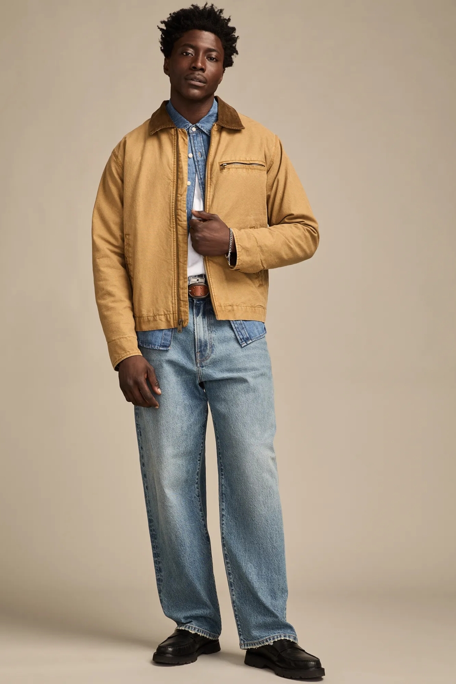 CANVAS WORK JACKET — ANTIQUE BRONZE — image 3