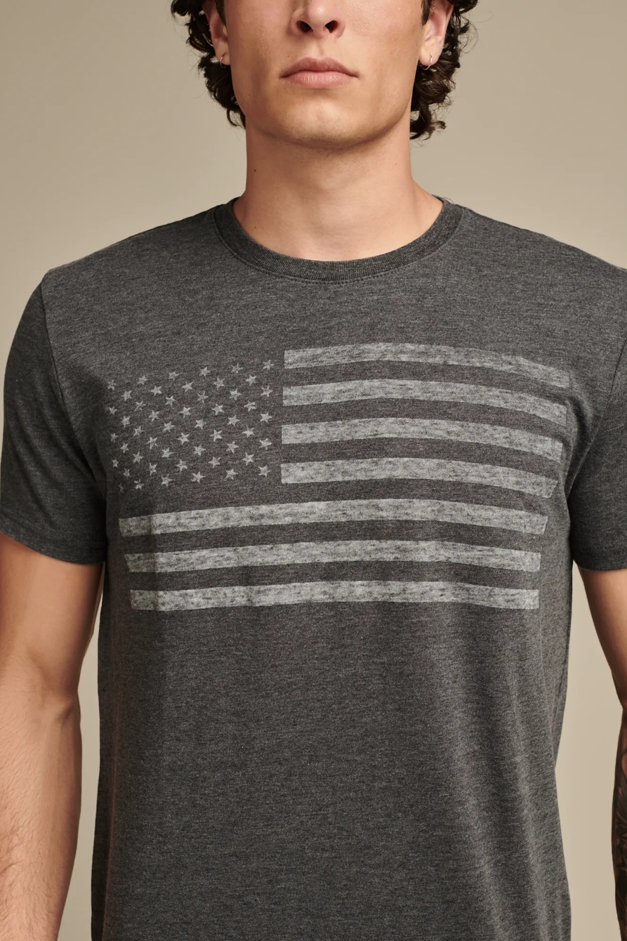 USA FLAG TEE — JET BLACK — image 2