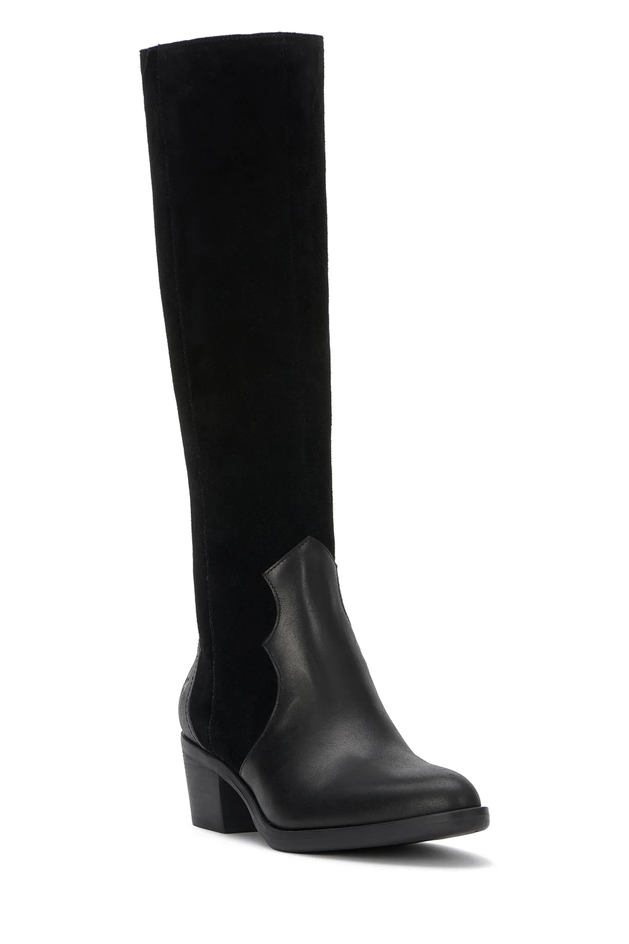 FRAHNA RIDING BOOT — BLACK — image 1