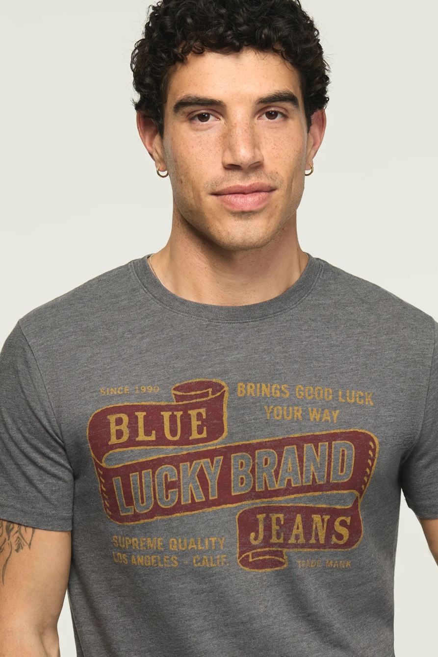 LUCKY JEANS TEE — RAVEN — image 1