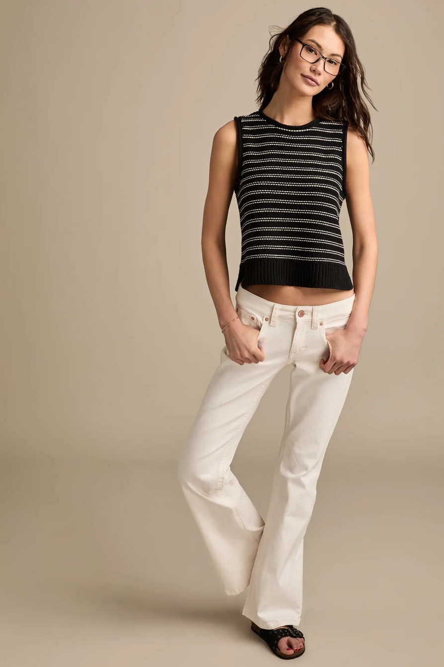 PULLOVER SWEATER VEST — BLACK COMBO — image 2