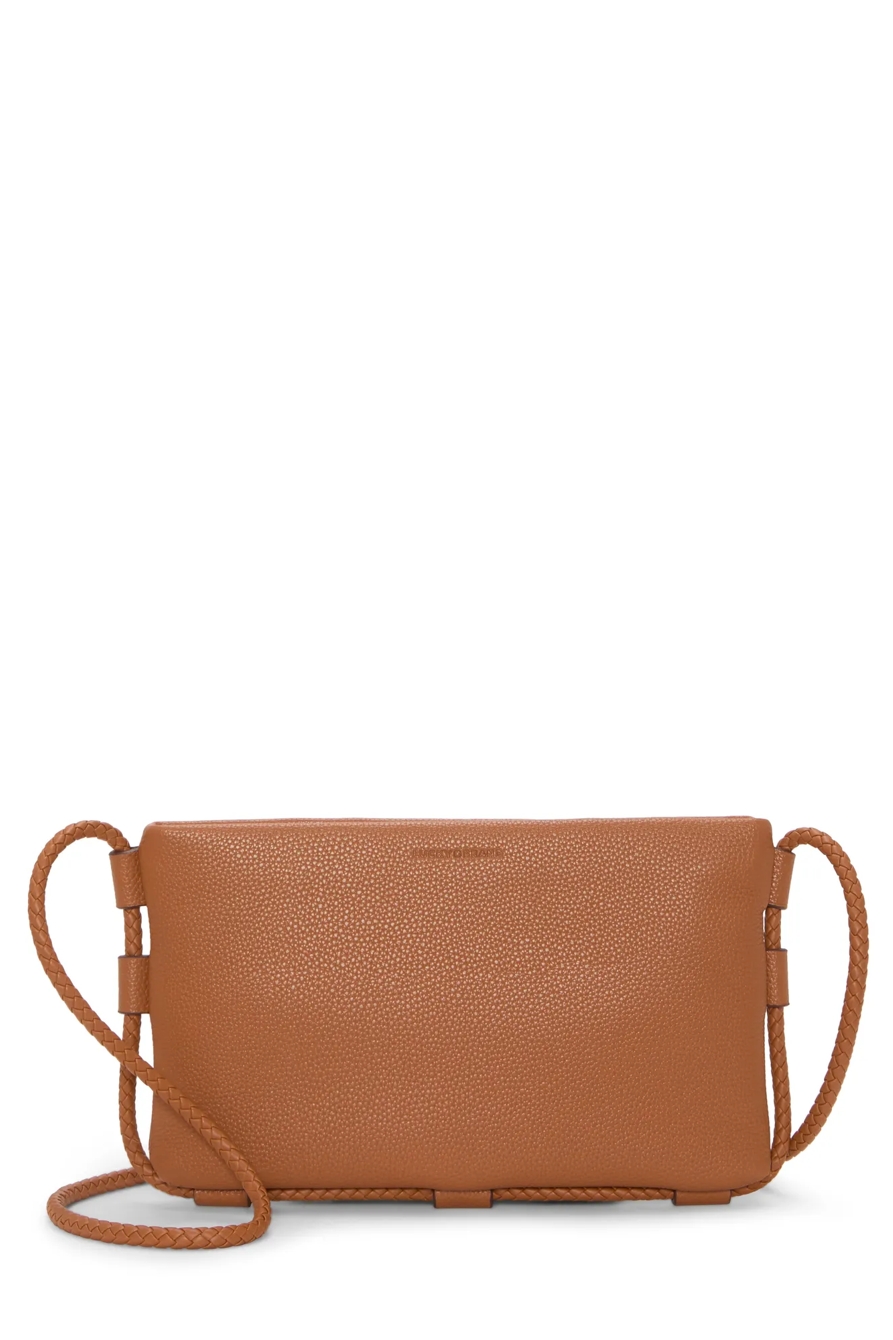EZRI VEGAN CROSSBODY — RUST BROWN — image 1