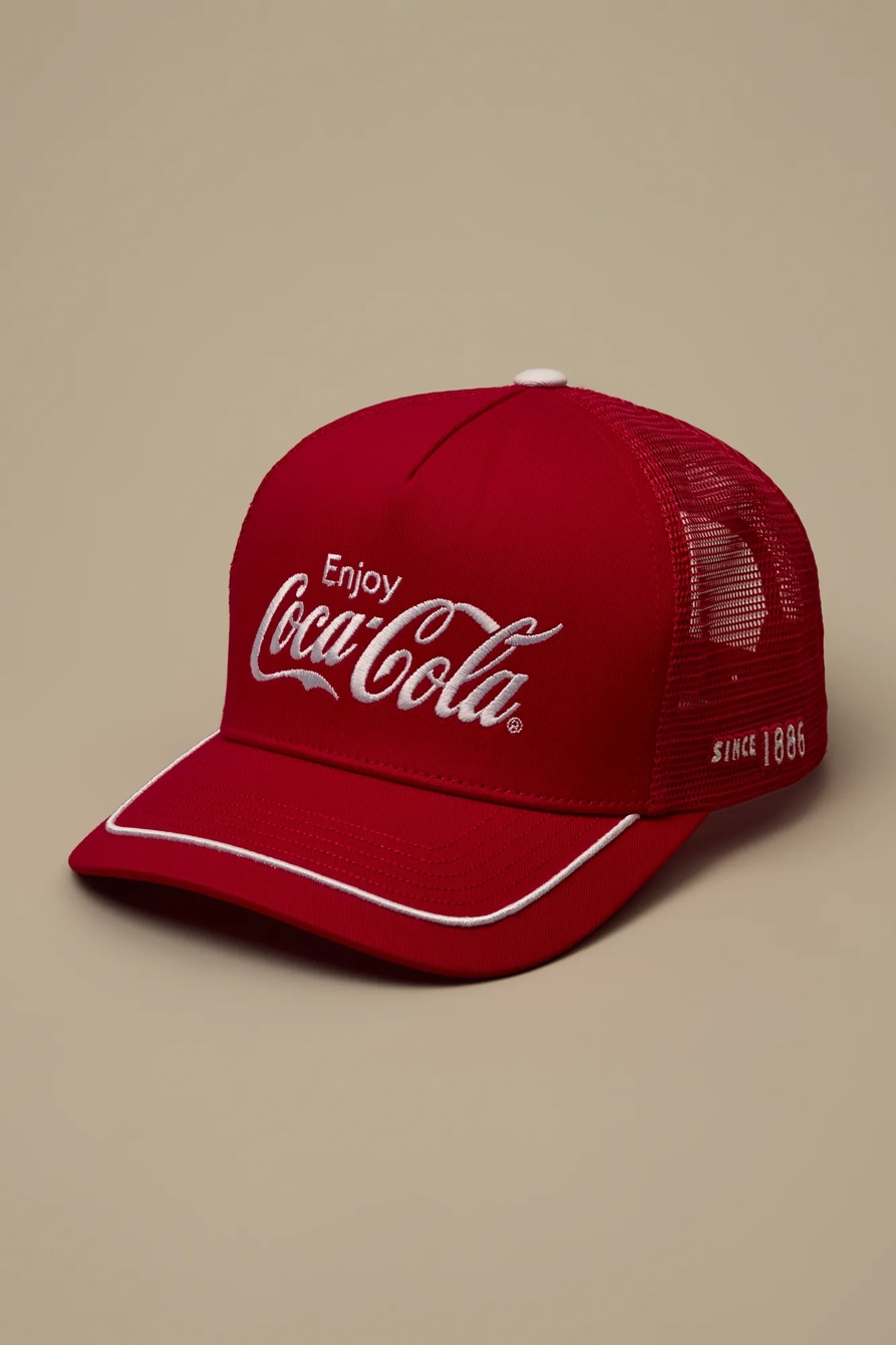 ENJOY COCA COLA TRUCKER HAT — RED — image 1