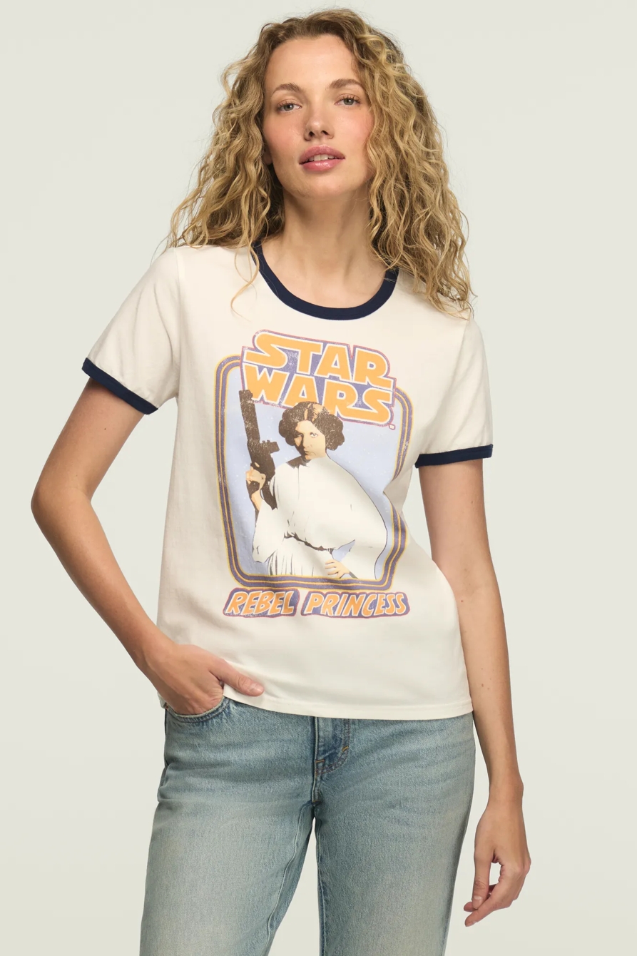 STAR WARS REBEL PRINCESS CLASSIC CREW — ANTIQUE WHITE — image 1