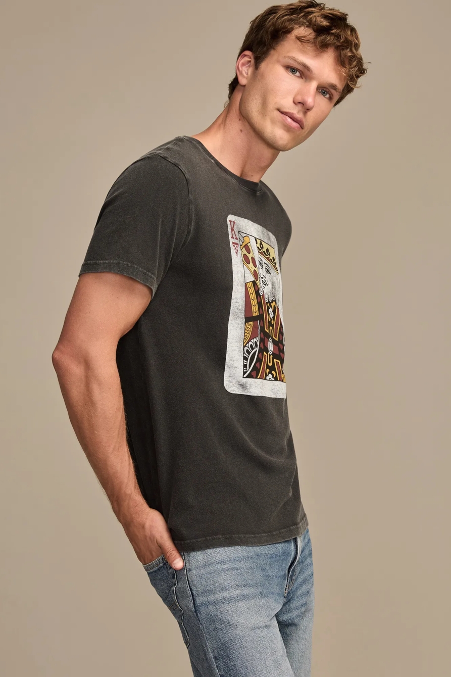 PIZZA KING TEE — JET BLACK — image 4