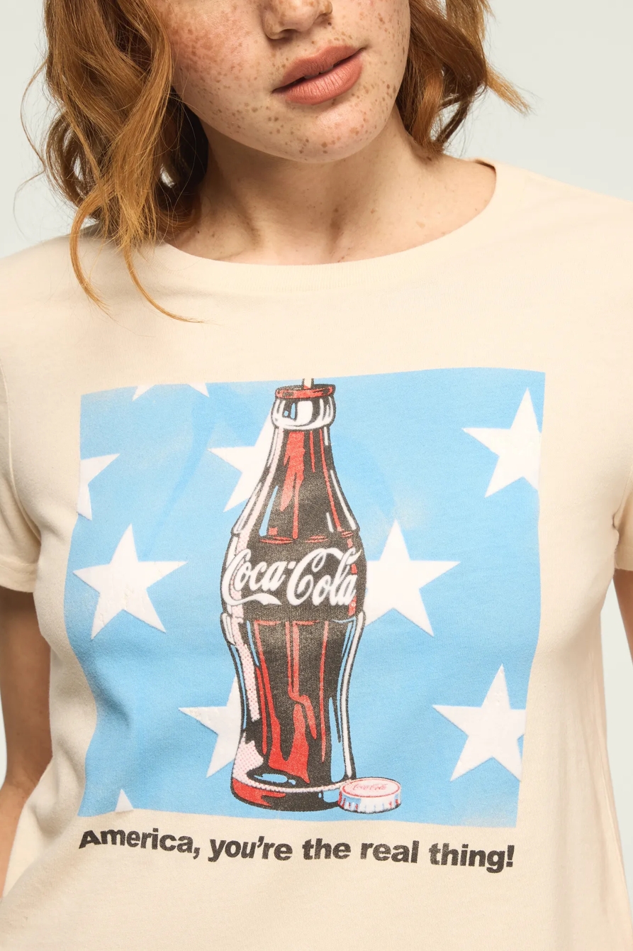 COCA COLA BOTTLE STARS CLASSIC CREW — WHITECAP GRAY — image 2