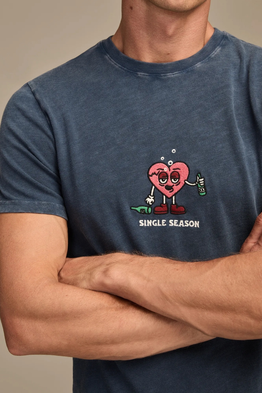 SINGLE SEASON TEE — DARK DENIM — image 1