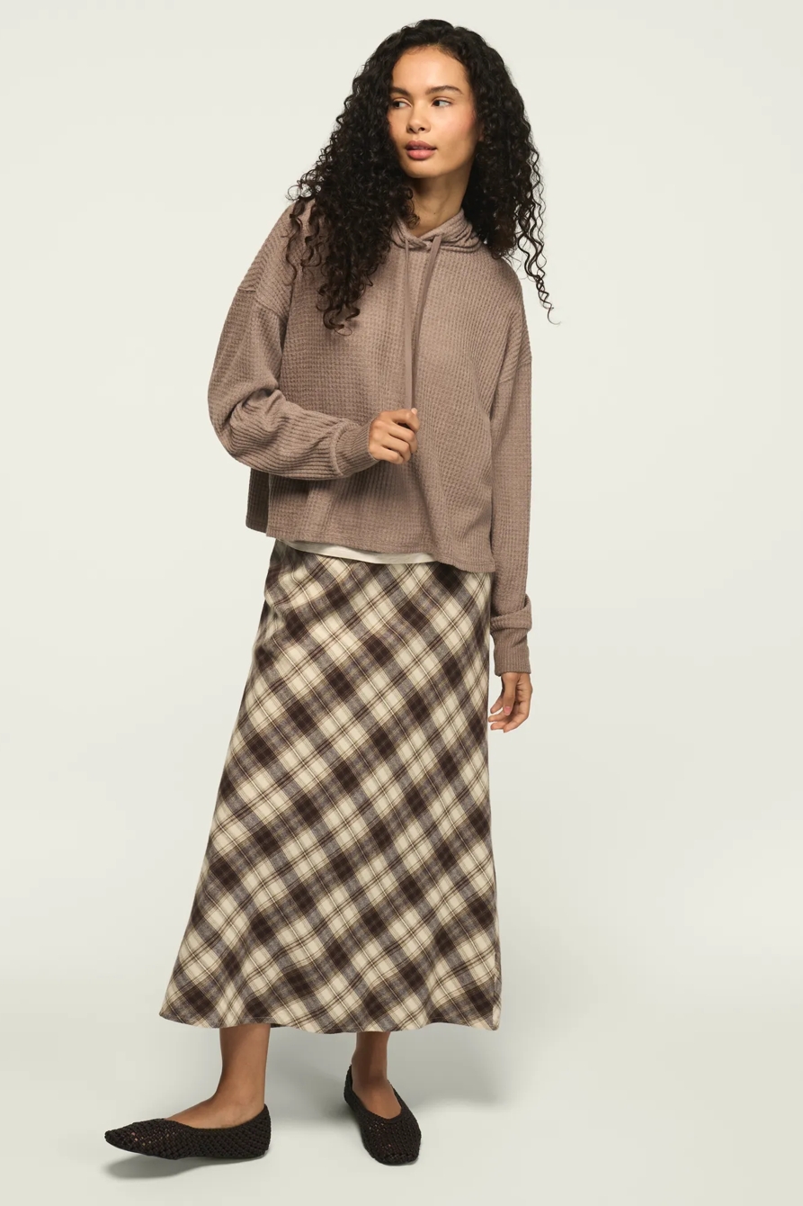 CLOUD WAFFLE HOODIE — IRON WASH — image 2
