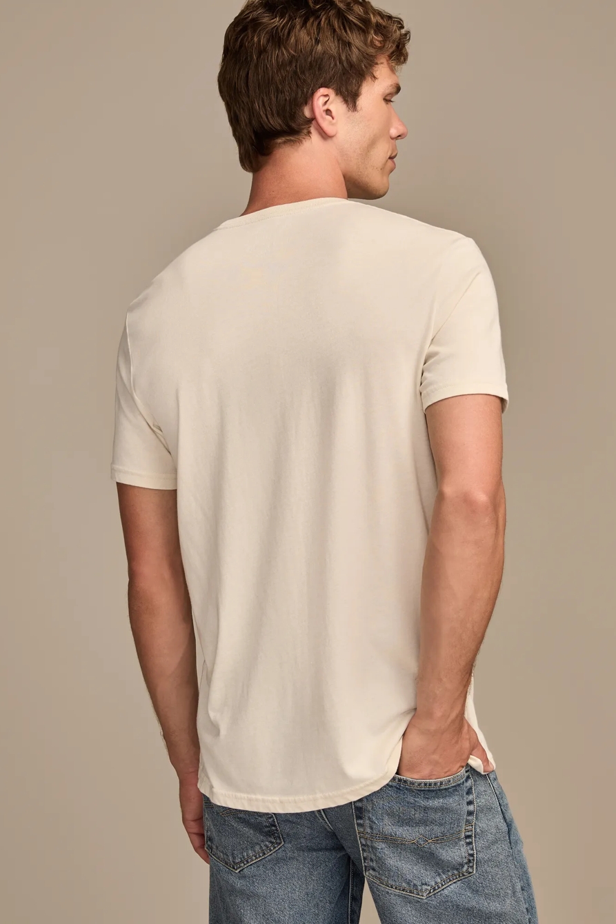 FLAMING SKULL TEE — BONE WHITE — image 3