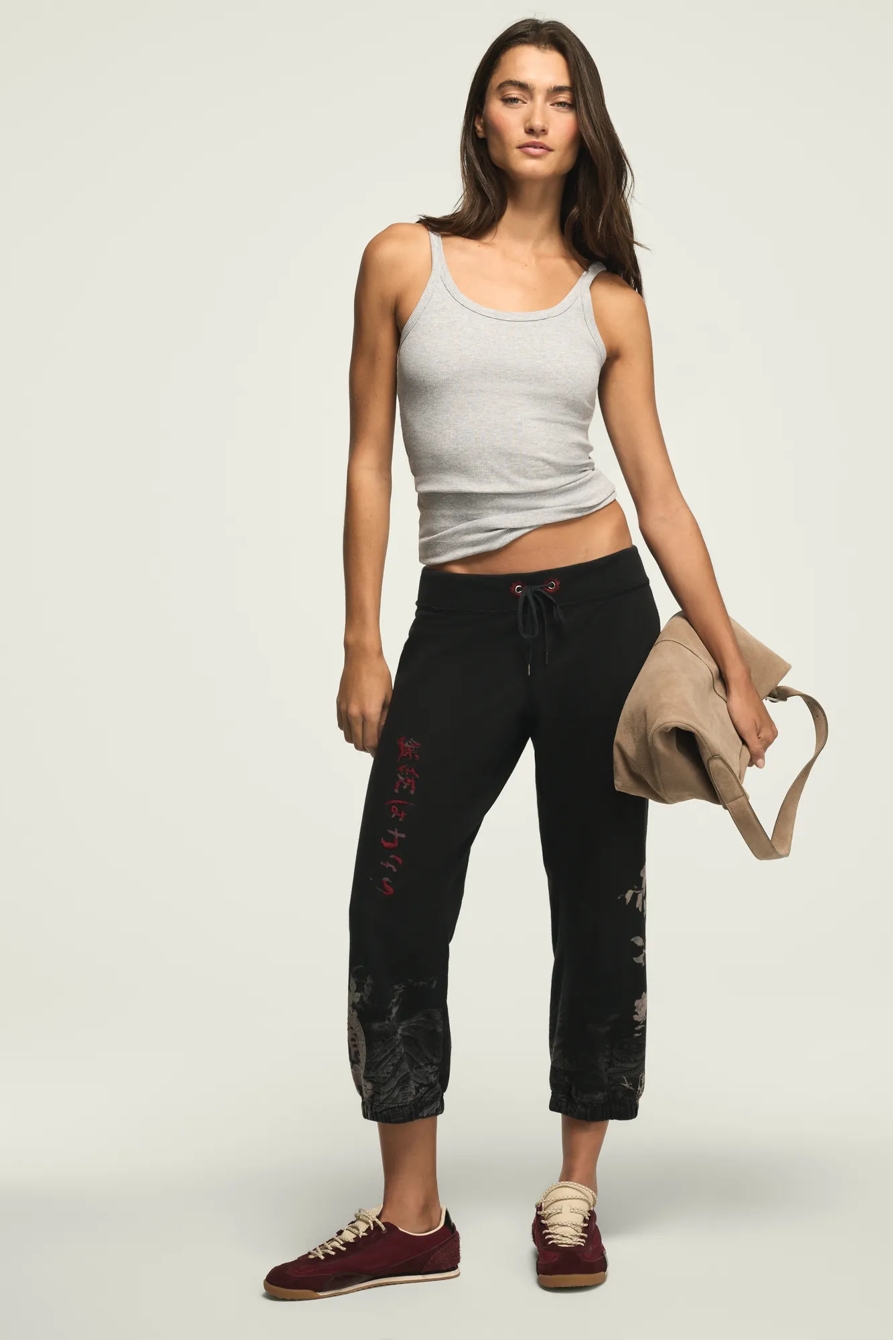 Lucky Brand Vintage Y2K Sweatpants — BLACK WASH — image 7