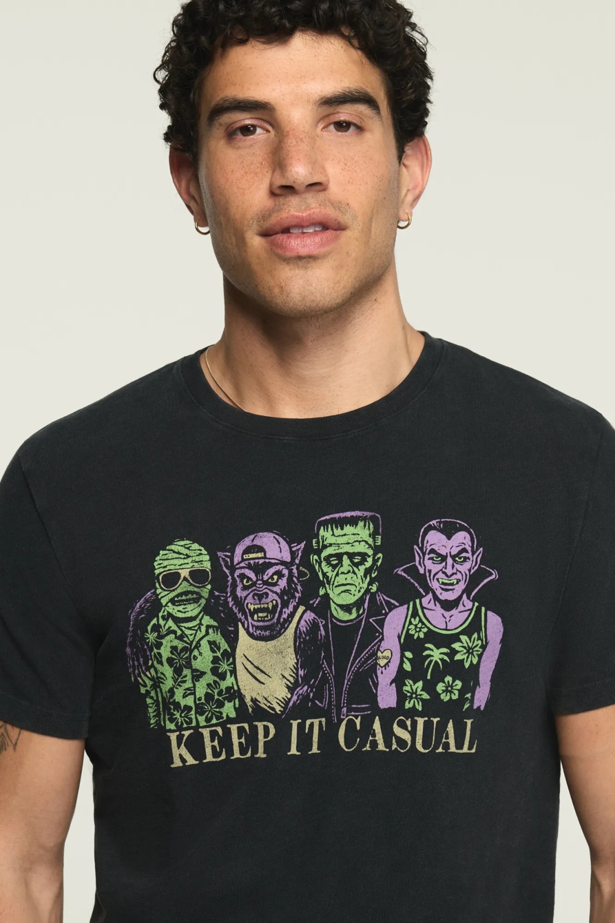 CASUAL MONSTERS TEE — JET BLACK — image 2