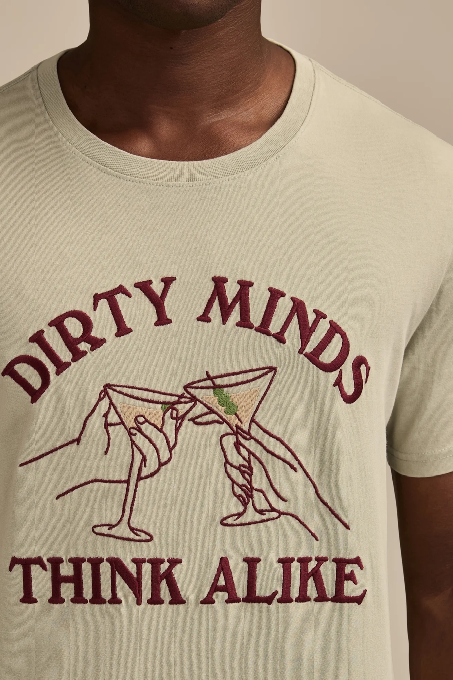 DIRTY MINDS MARTINI TEE — PUSSYWILLOW GRAY — image 2