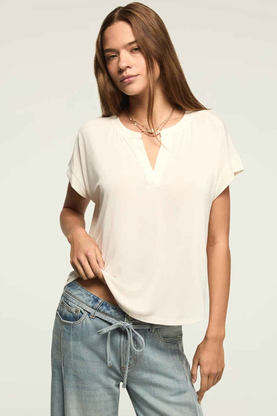 SANDWASH NOTCH TOP — ETHEREAL WHITE — image 1