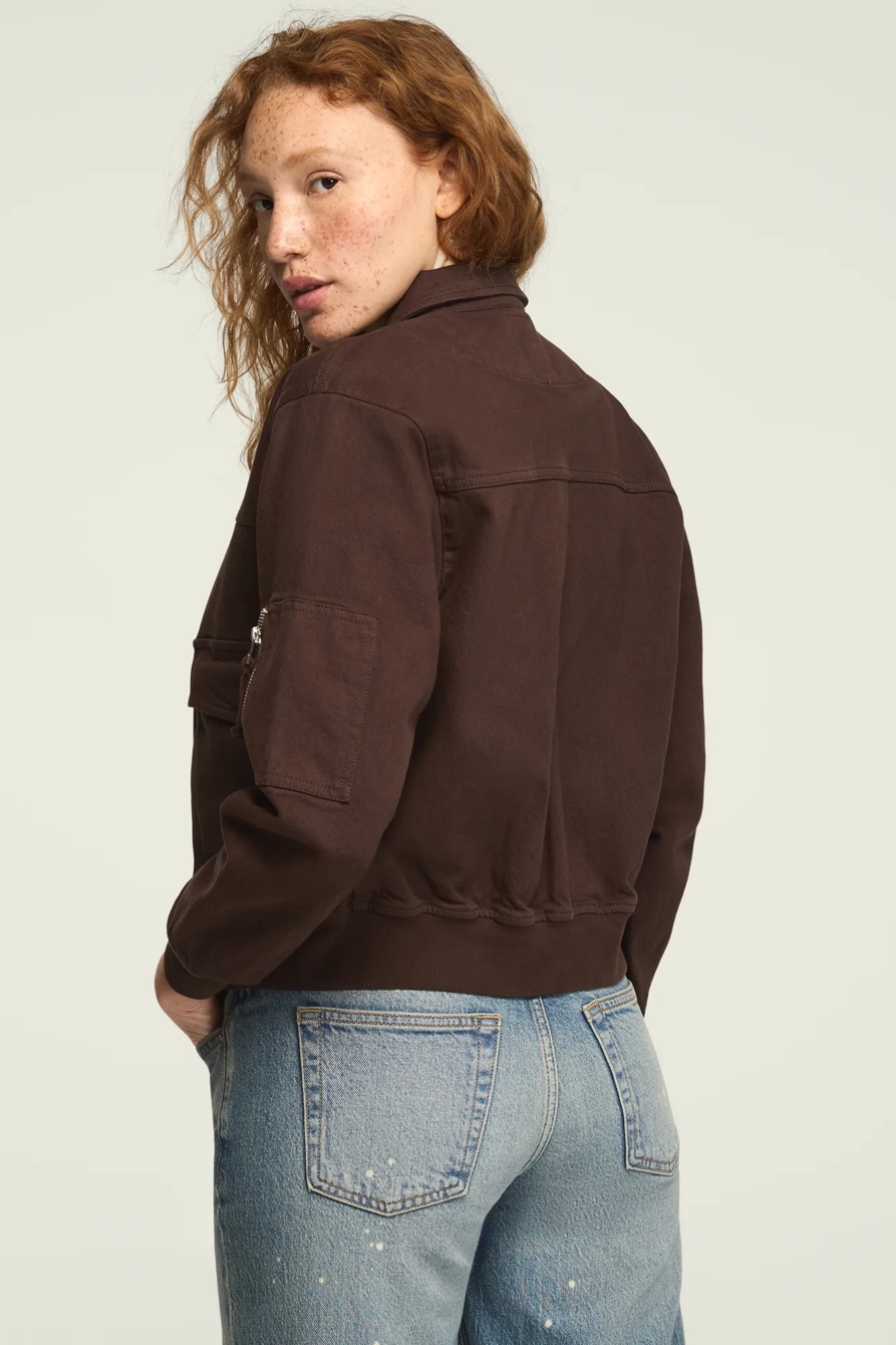 LUCKY LEGEND BOMBER JACKET — CHOCOLATE FACTORY WASH — image 3