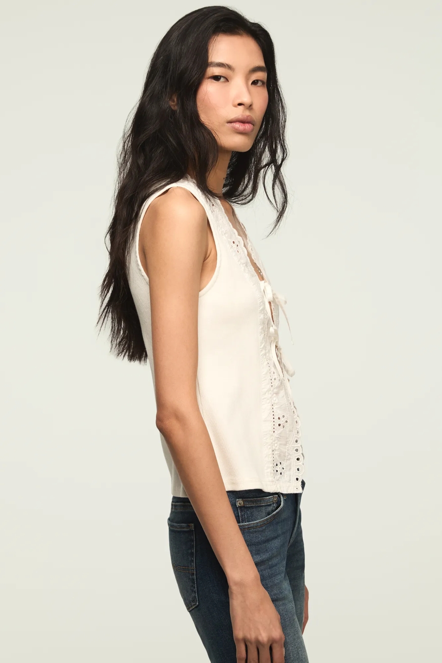 SCHIFFLEY FLYAWAY TANK — BRIGHT WHITE — image 4