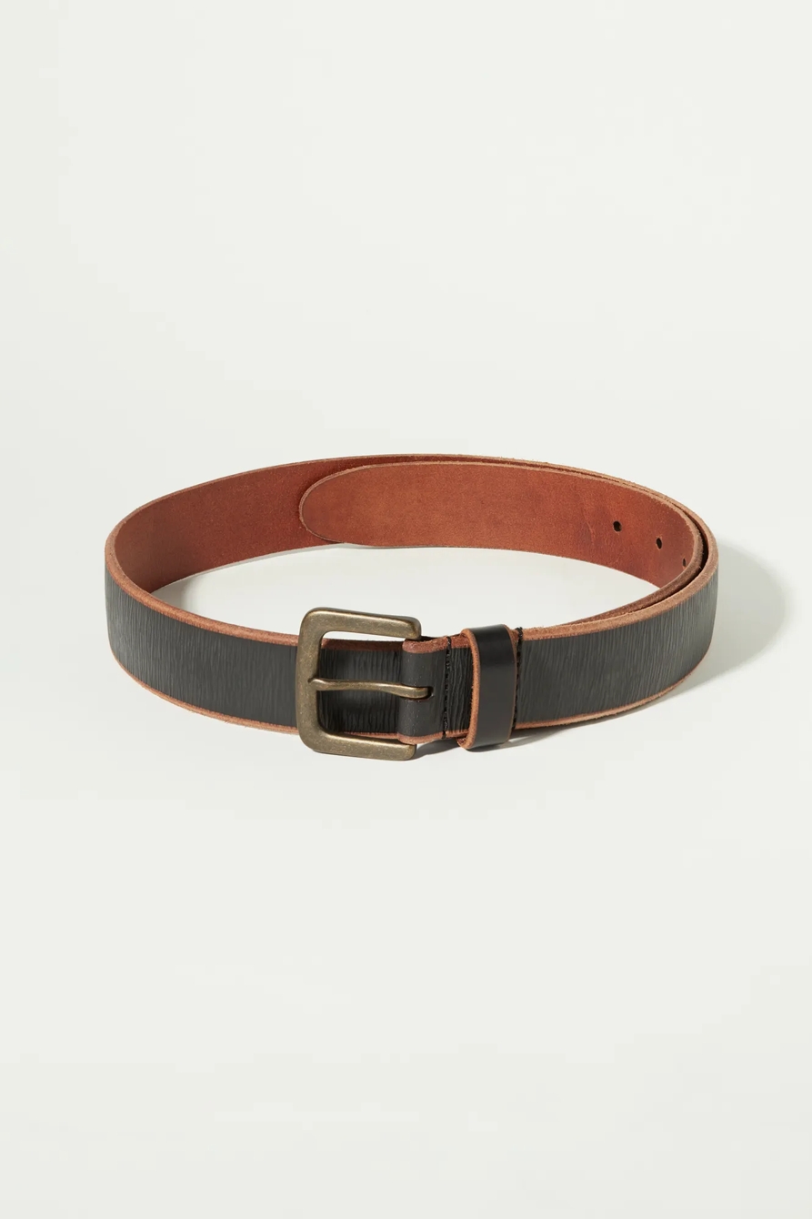 SANTA FE LEATHER BELT — BLACK — image 2