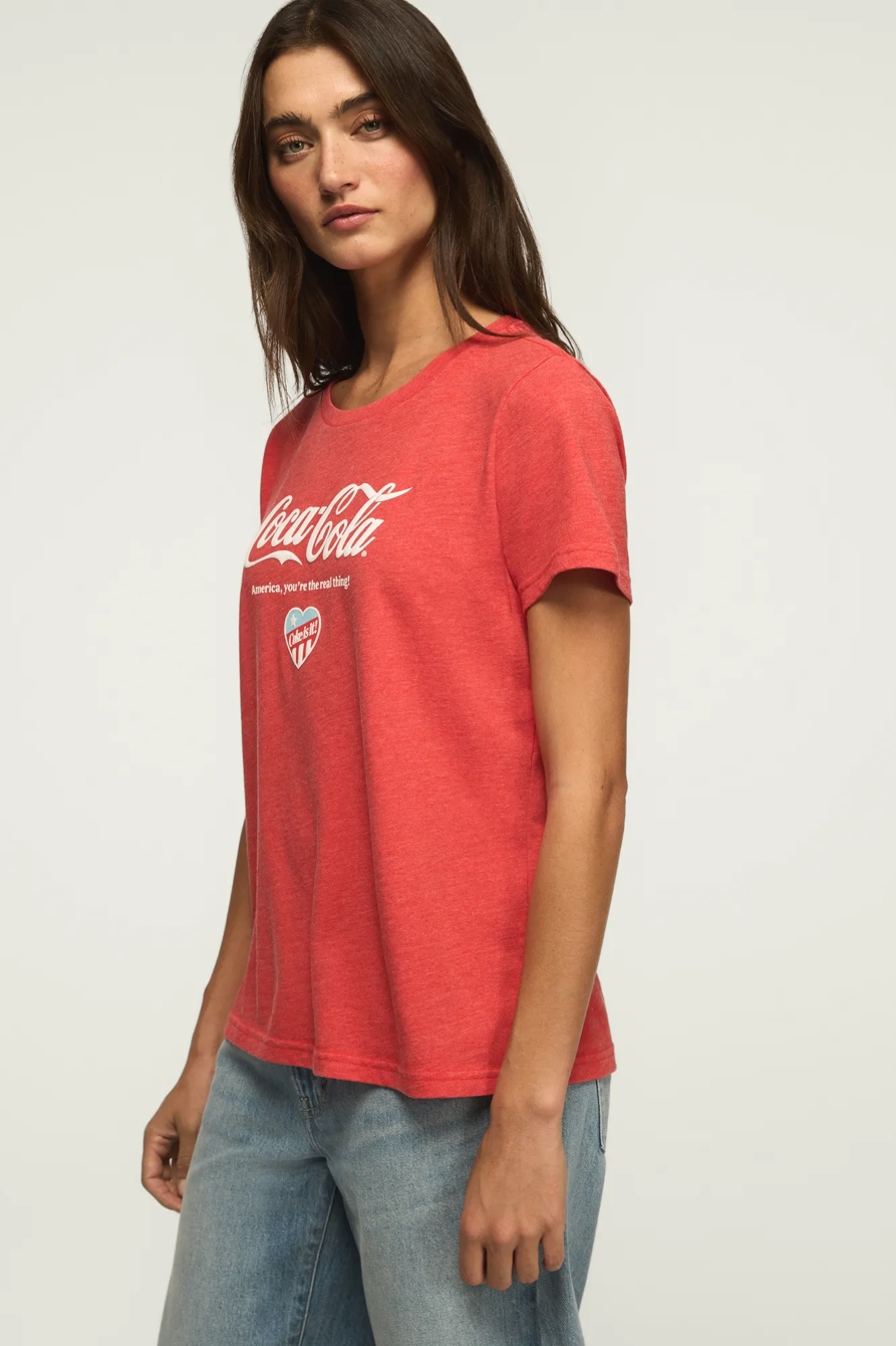 COCA COLA AMERICA HEART CLASSIC CREW — FIERY RED — image 3
