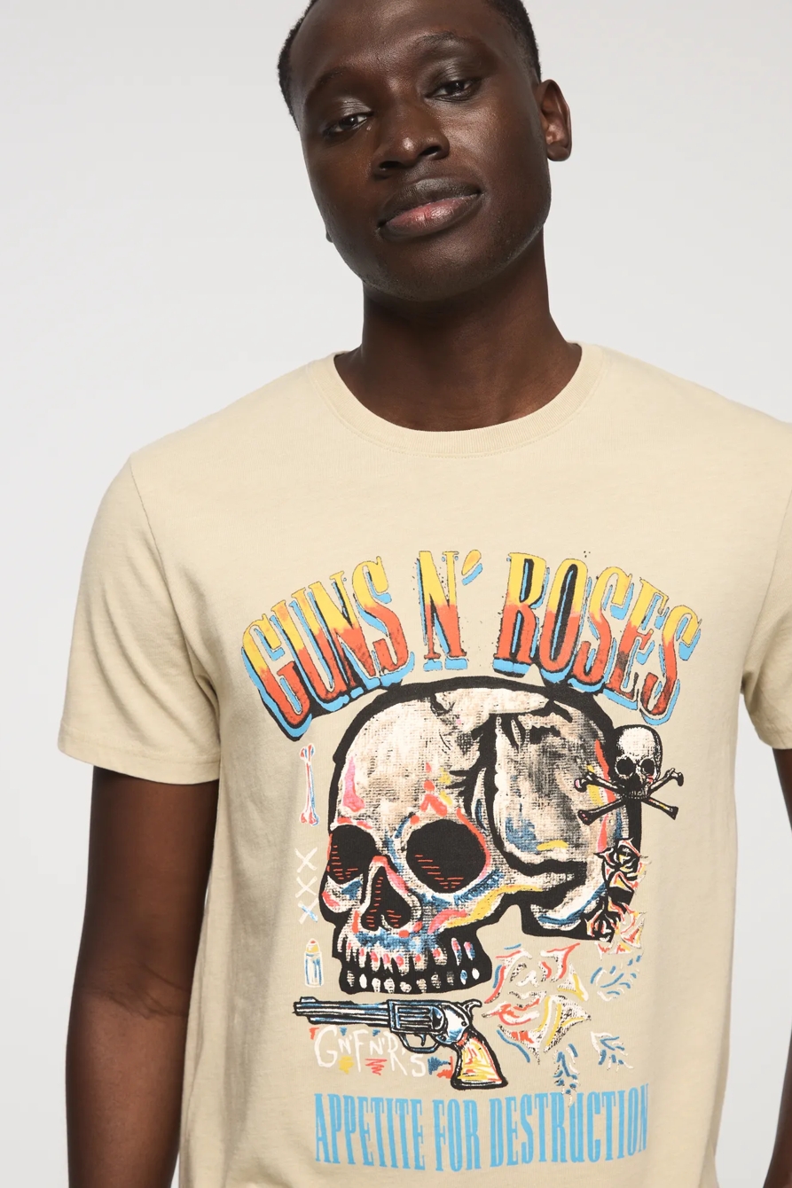 GUNS N ROSES PAINTED TEE — EUCALYPTUS — image 2