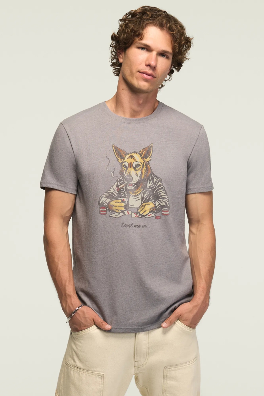 POKER WOLF TEE — STEEL GRAY — image 2
