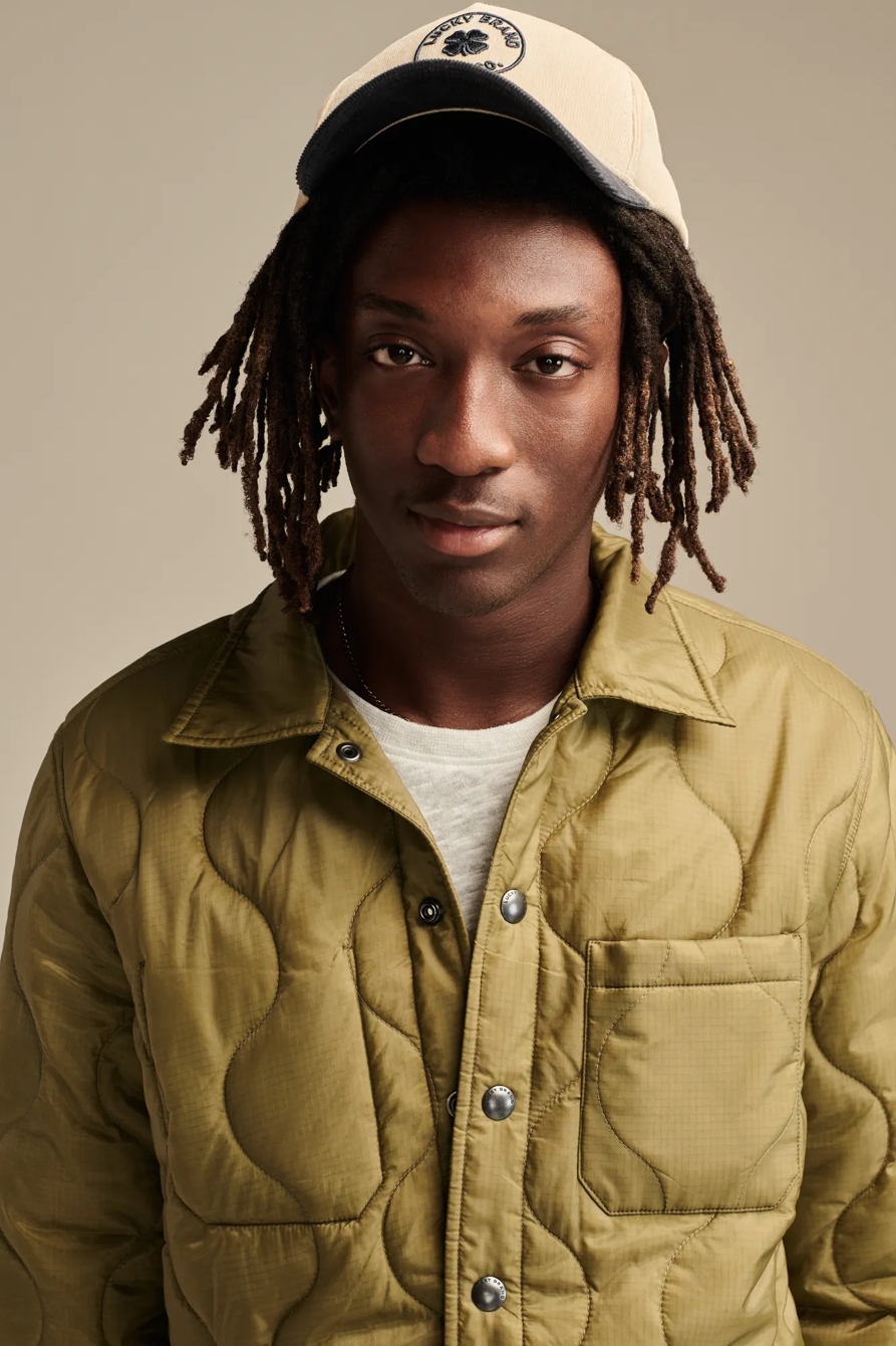 QUILTED LINER JACKET — OLIVE DRAB — image 5