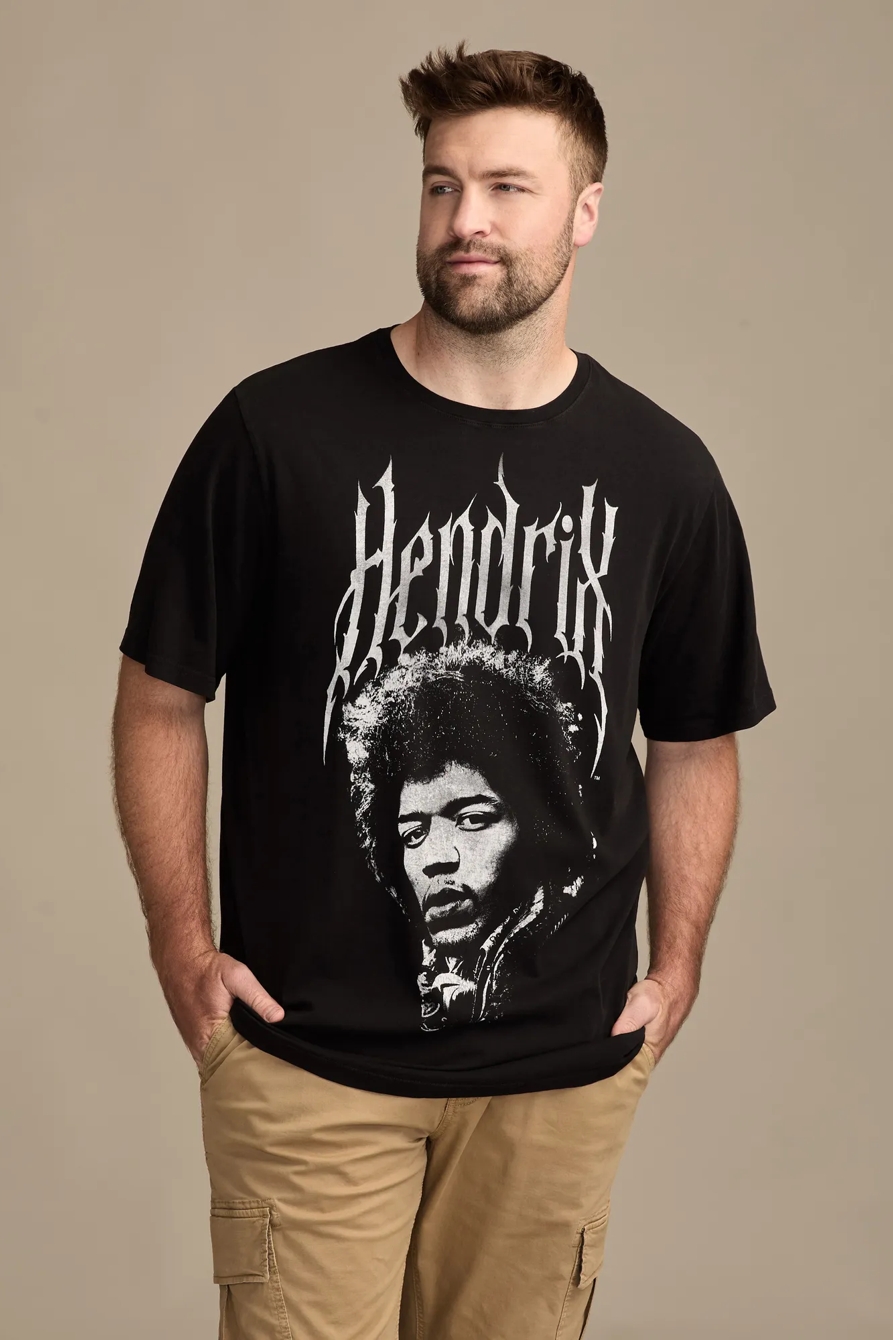 BIG & TALL METAL HENDRIX TEE — JET BLACK — image 4