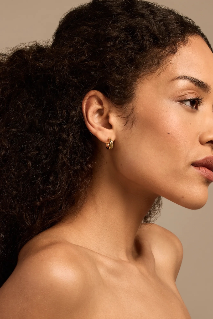 STONE EARRING SET — GOLD — image 2