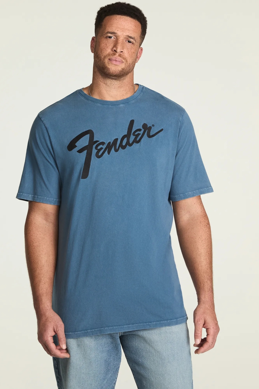 Big & Tall FENDER LOGO — REAL TEAL — image 4