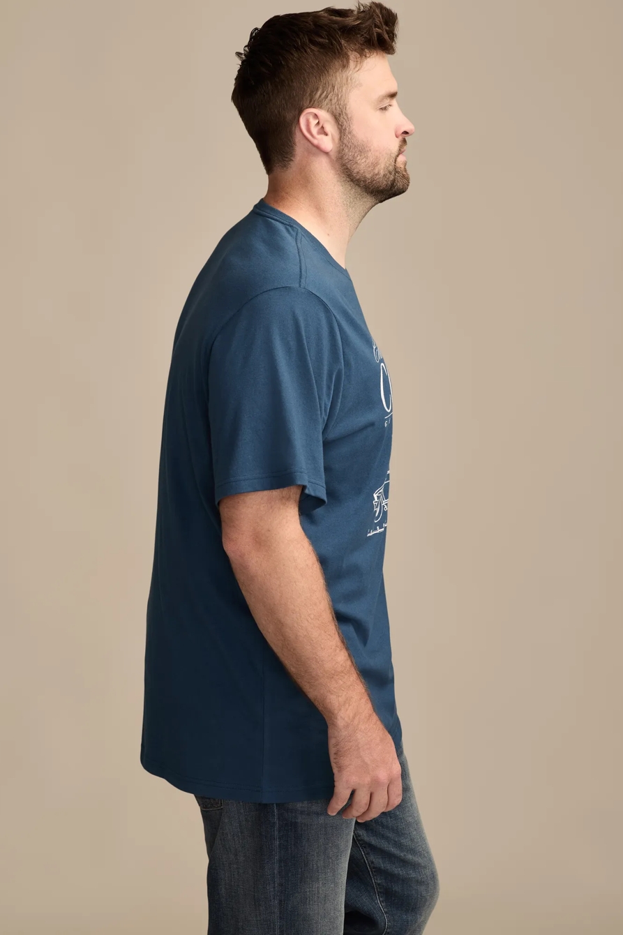 BIG & TALL CORVETTE TEE — INSIGNIA BLUE — image 4