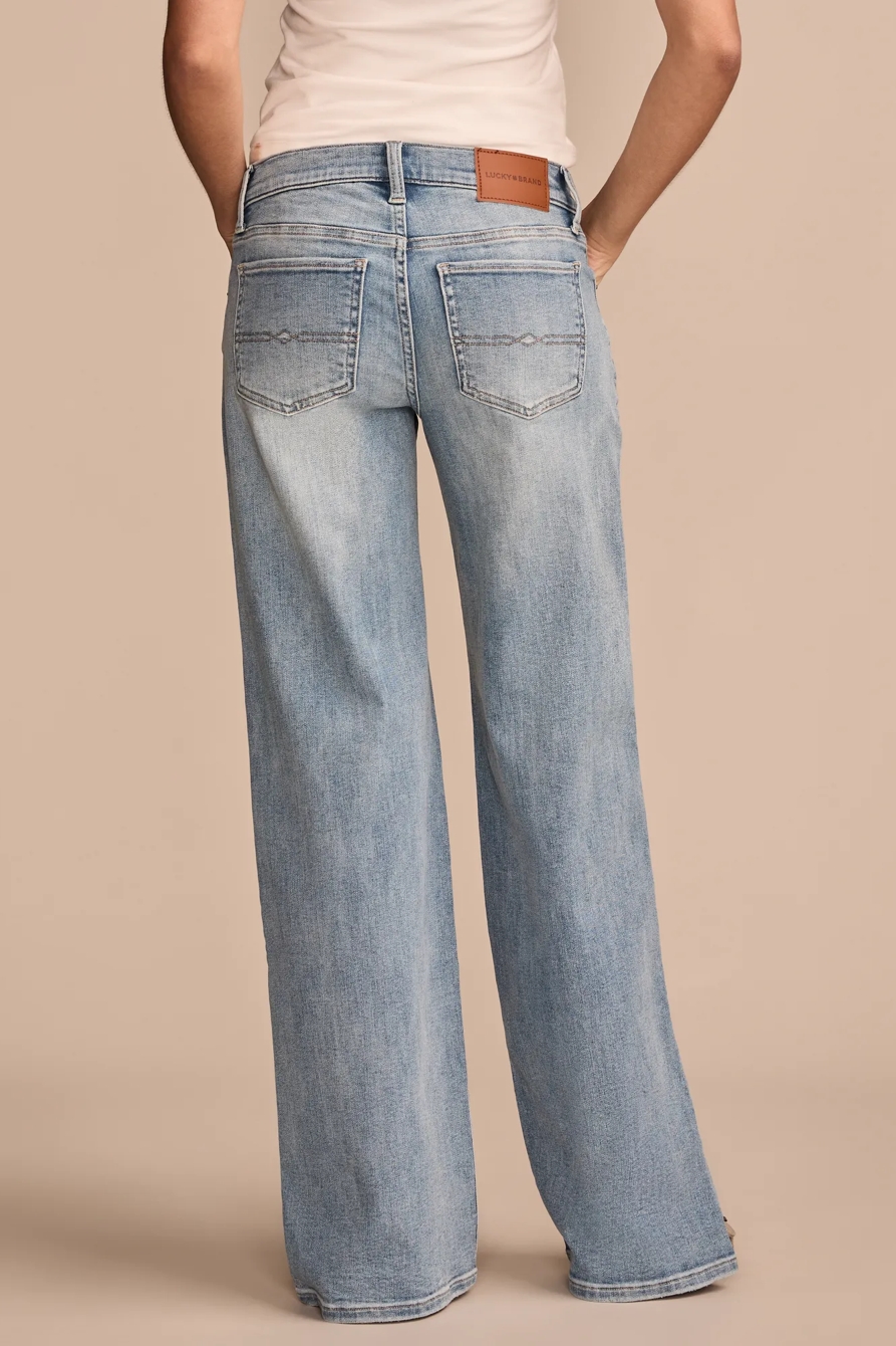 MID RISE SWEET WIDE LEG — HERE WE GO INDIGO WASH — image 3