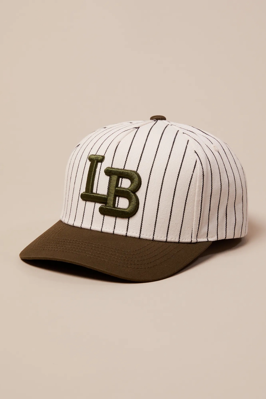 PINSTRIPE LOGO CAP — LIGHT GREEN — image 1