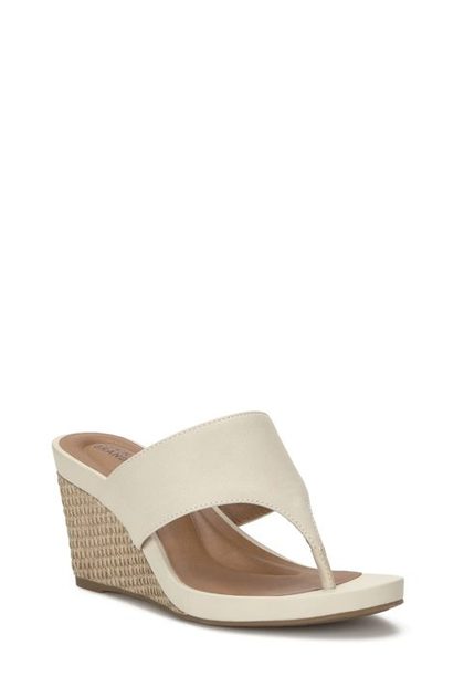 LAUREY THONG WEDGE, BUFF