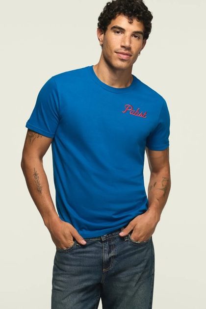 Pabst Emblem Tee, #458 BLUE