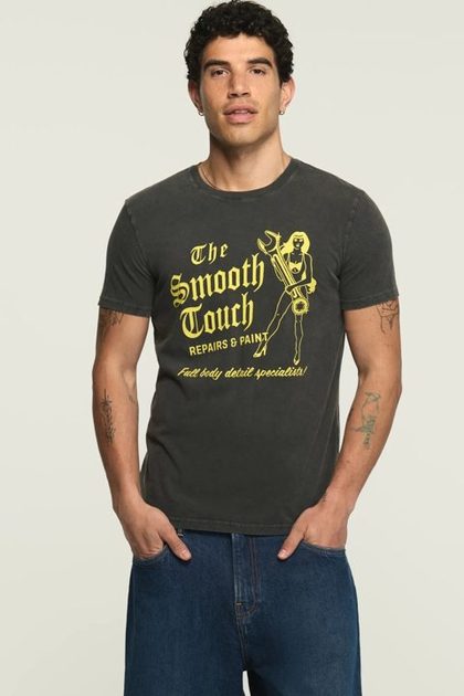 THE BODY SHOP TEE, JET BLACK