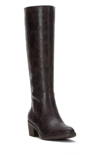 FRAHNA RIDING BOOT, DARK BROWN