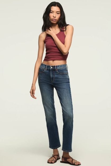 HIGH RISE ZOE STRAIGHT, MYSTIC MOON WASH