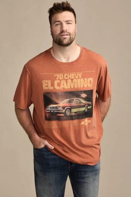 BIG & TALL CHEVY EL CAMINO TEE, GINGER BREAD