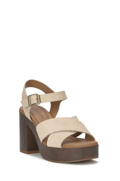 CALBY PLATFORM HEEL, MEDIUM LIGHT BEIGE