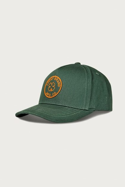 Lucky MFG Co. Embroidered Patch Hat, OPEN GREEN