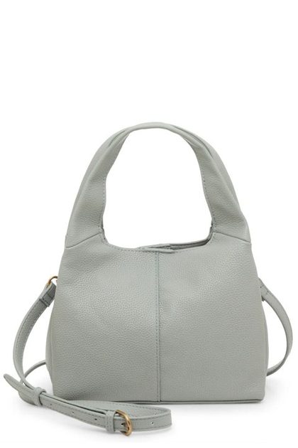 SURI VEGAN LEATHER CROSSBODY, LIGHT GREEN