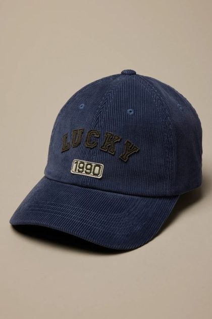 LUCKY CORDUROY BASEBALL, NAVY
