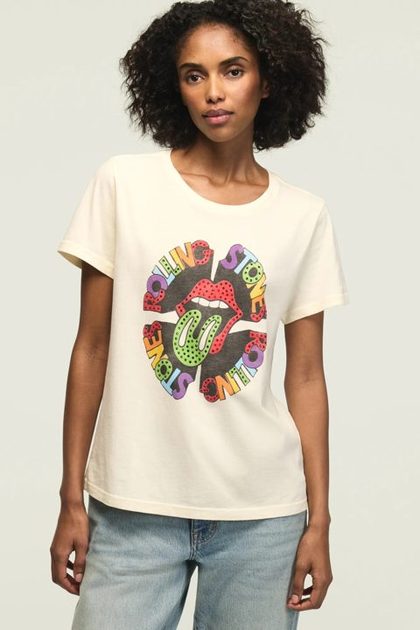 ROLLING STONES MULTI COLOR CLASSIC CREW, WHITECAP GRAY