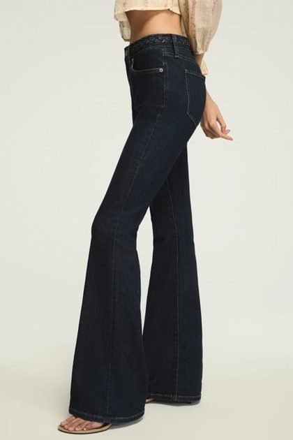 HIGH RISE BRAIDED STEVIE FLARE, DIXIE DARLING WASH