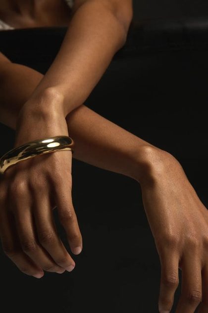 CHUNKY BANGLE, GOLD