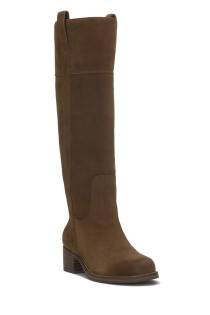 HYBISCUS WIDE CALF RIDING BOOT, BUTTERCREAM